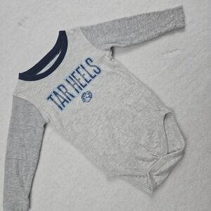 Baby‎ Boy Wes and Willy Tar Heels Long Sleeve Bodysuit 6M Gray Blue UNC